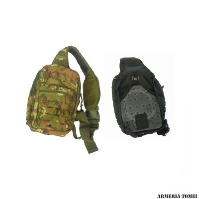 ZAINO - MONOSPALLA 10 LT CON SISTEMA MOLLE CON TAGLIO LASER VEGETATO