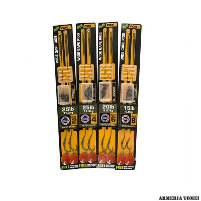 FOX - EDGES™ WIDE GAPE READY RIGS WEEDY GREEN SIZE 2