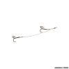 FOX RAGE - 49 STRAND DOUBLE STINGER HOOK SIZE 6 & 8 - 6kg / 10 cm 5 cm
