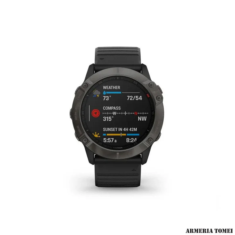 GARMIN - FĒNIX 6X SAPPHIRE Ultimate Multisport GPS Watch - immagine 5