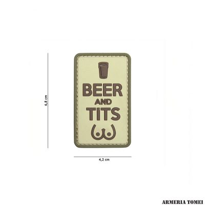 PATCH - 3D PVC BEER AND TITS COYOTE #11118