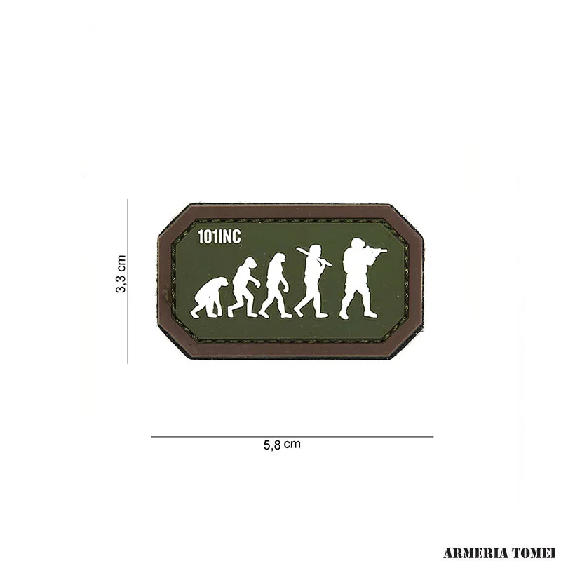 PATCH - 3D PVC AIRSOFT EVOLUTION GREEN / BROWN #14072