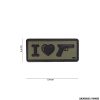 PATCH - 3D PVC I LOVE MY SIDEARM VERDE #16063