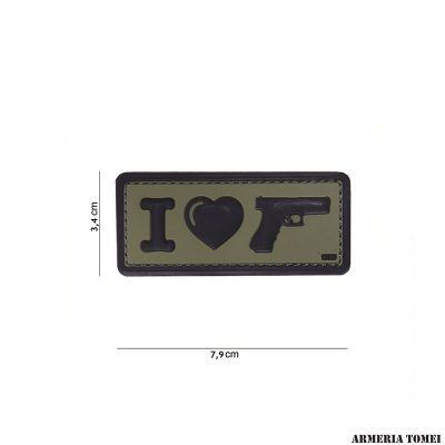 PATCH - 3D PVC I LOVE MY SIDEARM VERDE #16063