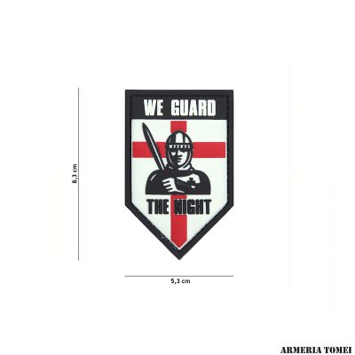 PATCH - 3D PVC WE GUARD THE NIGHT WHITE #9052