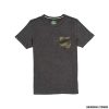 T-SHIRT - CORDA FAUX POCKET MENS CHARCOAL