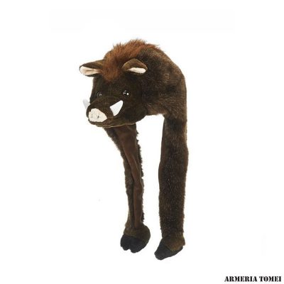 CINGHIALE BERRETTO IN MORBIDO PELUCHE