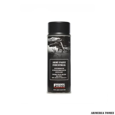 FOSCO INDUSTRIES - VERNICE SPRAY COLORE FLAT BLACK RAL 9021 400ml