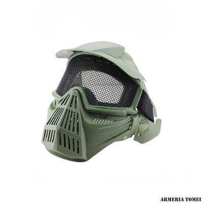 WOSPORT - MASCHERA CON RETE METALLICA OLIVE DRAB