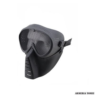 WOSPORT - MASCHERA SMALL FLY CON RETE METALLICA NERA