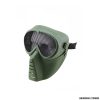 WOSPORT - MASCHERA SMALL FLY CON RETE METALLICA OLIVE DRAB