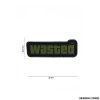 PATCH - 3D PVC WASTED BLACK/GREEN