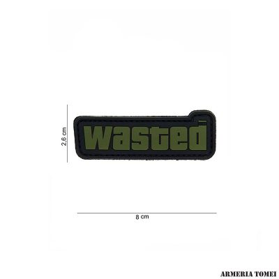 PATCH - 3D PVC WASTED BLACK/GREEN