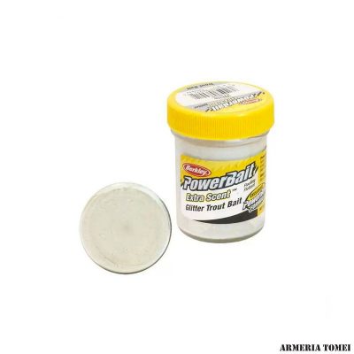 BERKLEY - POWER BAIT EXTRA SCENT GLITTER 1.75oz 50g White