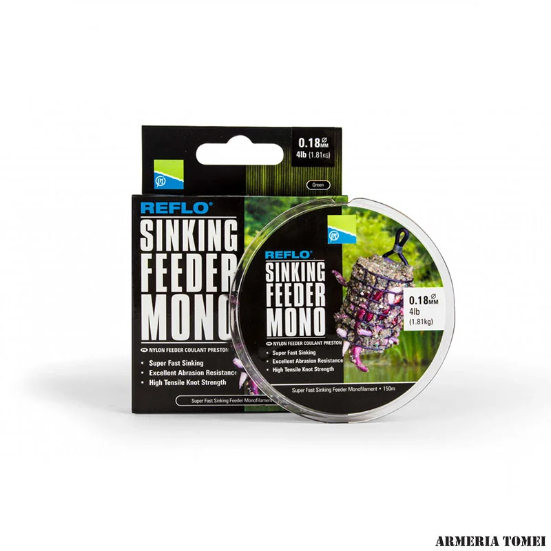 PRESTON - REFLO SINKING FEEDER MONO 0.23mm / 6lb (2.72kg)