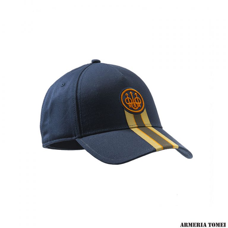 Beretta Cappello Uomo In Cotone Cerato – Outdoor E Caccia Con Logo Tridente (Taglia Unica Regolabile)