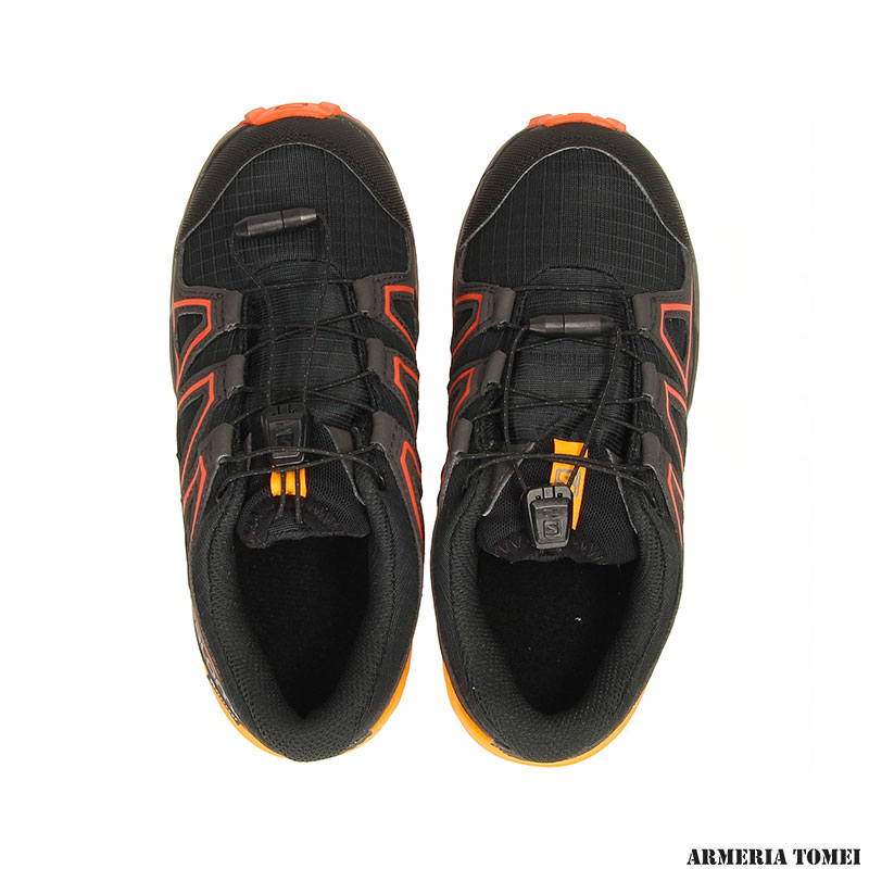 SALOMON - BIMBO/A - SPEEDCROSS CSWP J Black / Tangelo / Cherry Tomato - immagine 3