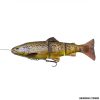 SAVAGE GEAR - 4D LINE THRU TROUT 20cm - 8" 93g - 3 1/3 oz SLOW SINK SS 03 Dark Brown Trout