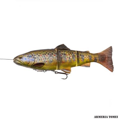 SAVAGE GEAR - 4D LINE THRU TROUT 20cm - 8" 98g - 3 1/2 oz MODERATE SINK MS 03 Dark Brown Trout