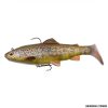 SAVAGE GEAR - 4D TROUT RATTLE SHAD 20.5cm - 8" 120g - 4 1/4 oz MODERATE SINK MS 03 Dark Brown Trout