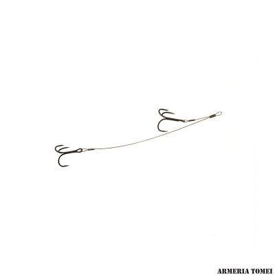FOX RAGE - 49 STRAND DOUBLE STINGER 49 Strand Double Stinger - Hook Size 4&6 - 12kg/10cm 5cm