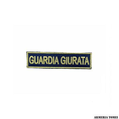 SCRATCH GUARDIA GIURATA (ricamato)