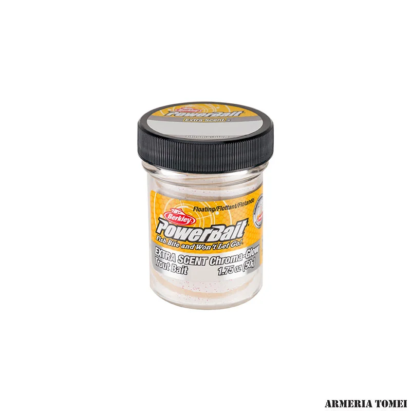 BERKLEY - POWERBAIT EXTRA SCENT GLITTER MALLOW GLOW RED FLK 1.75oz 50g