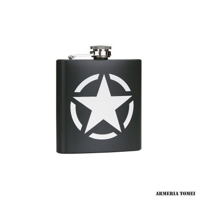 FOSTEX - FIASCHETTA ACCIAIO INOX 6oz US ARMY STAR
