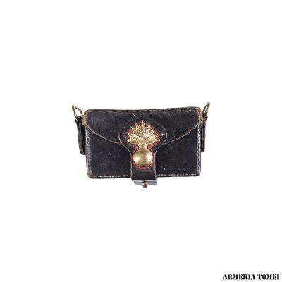ITAL.CARABINIERI PORTA CARTUCCE IN PELLE SCHW.BR.