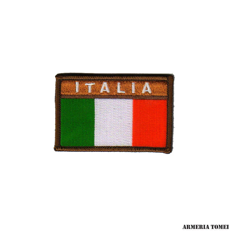 Patch Stemma Ricamato Bandiera Italia codice Paese Auto Backpack thermocollant