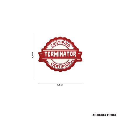 PATCH - 3D PVC TERMINATOR ROSSA