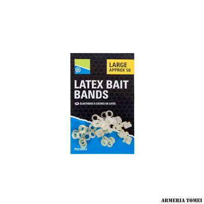PRESTON - LATEX BAIT BANDS LARGE APPROX 50