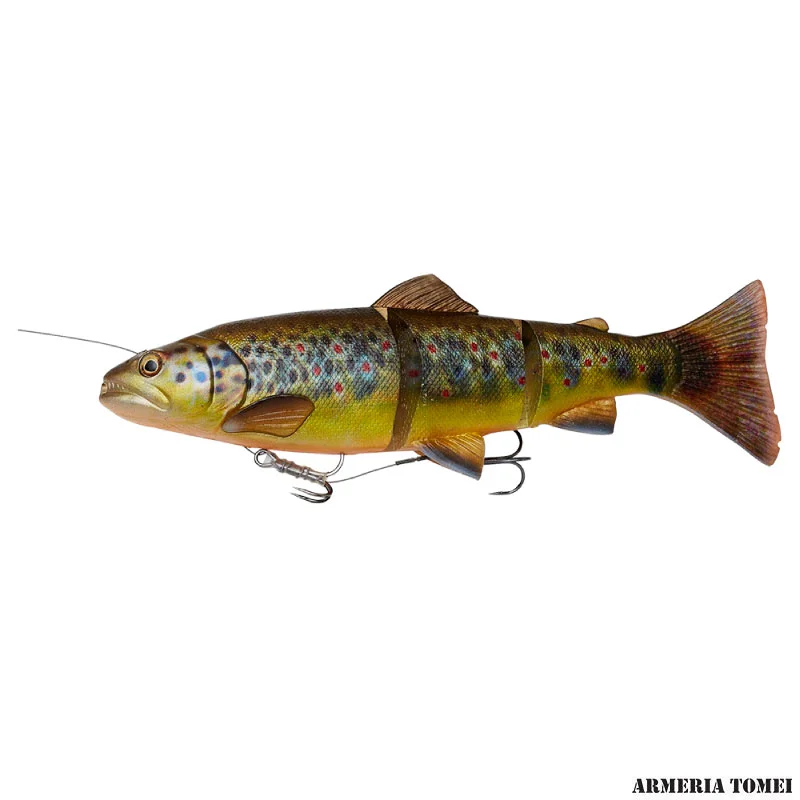 SAVAGE GEAR - 4D LINE-THRU TROUT 30cm 303g SINKING BROWN TROUT UV BELLY
