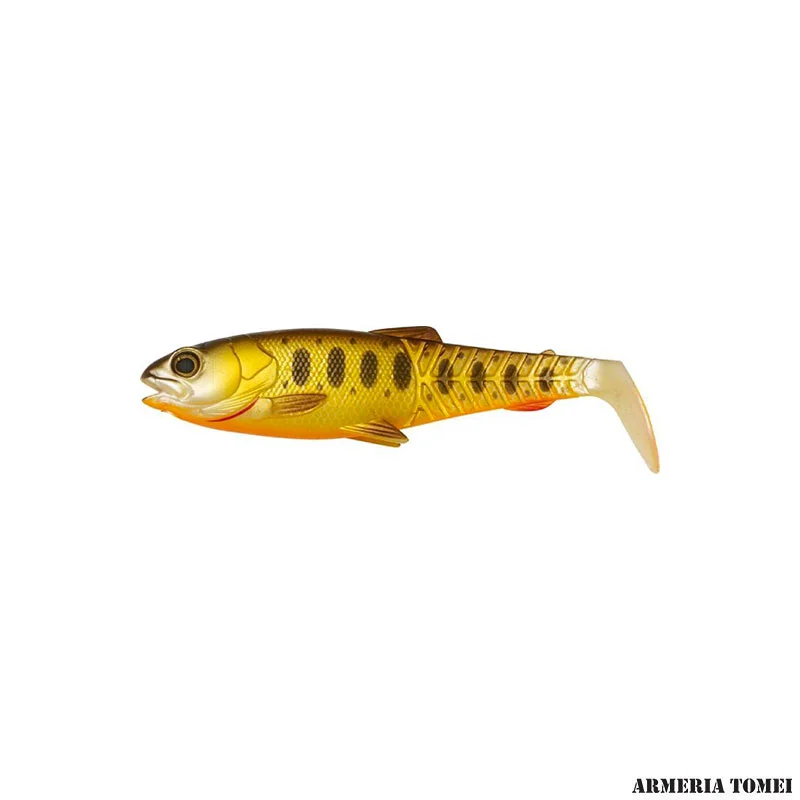 SAVAGE GEAR - CRAFT CANNIBAL PADDLETAIL 6.5cm 4g OLIVE PEARL HOT ORANGE