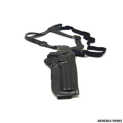 VEGA HOLSTER - FONDINA CUOIO ASCELLARE VERTICALE REVOLVER 4" N FRAME