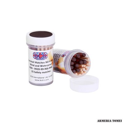 BCB - FIAMMIFERI ANTIVENTO IN CONFEZIONE IMPERMEABILE (25PZ.)