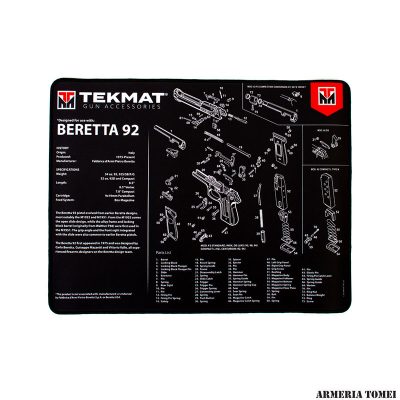 TAPPETINO – TEKMAT – PREMIUM BENCH MAT BERETTA 92 51x38CM
