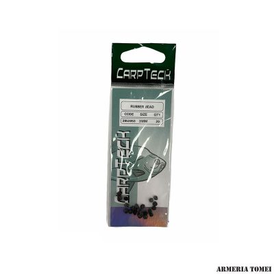 CARP TECH - RUBBER BEAD SIZE 3MM (QTY 20)