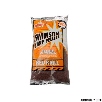 DYNAMITE - SWIM STIM CARP PELLETS - RED KRILL - 3 MM / 900 G