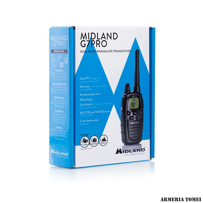 MIDLAND - G7 PRO DUAL BAND PMR446/LPD TRANSCEIVER - immagine 4