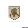 PATCH - 3D PVC COMMANDO PUNISHER COYOTE #13076