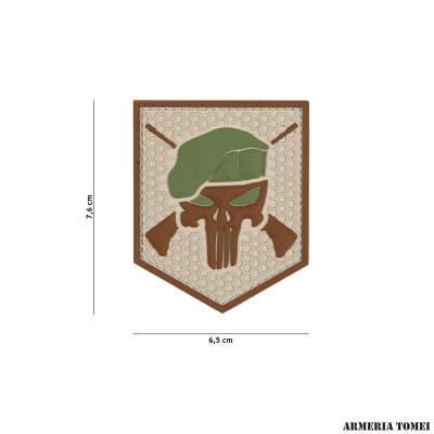 PATCH - 3D PVC COMMANDO PUNISHER COYOTE #13076