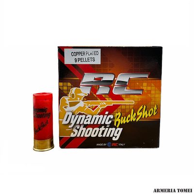 RC CARTRIDGES - DYNAMIC SHOOTING BUCKSHOT 28G CAL. 12 COPPER PLATED 9 PELLETS