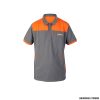 T-SHIRT - SONUBAITS - POLO GREY/ORANGE