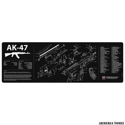 TAPPETINO – TEKMAT – BENCH MAT AK-47 BLACK 90x30cm
