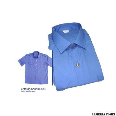CAMICIA ESTIVA - CARABINIERI MANICA CORTA CON BOTTONI