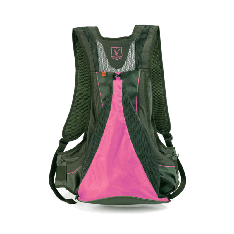 RISERVA - GILET CACCIA VERDE PROFILI MAGENTA TG. UNICA