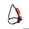 RISERVA - SPALLINA PORTA GPS GARMIN E RADIO IN TESSUTO ARANCIO FLUO REGOLABILE