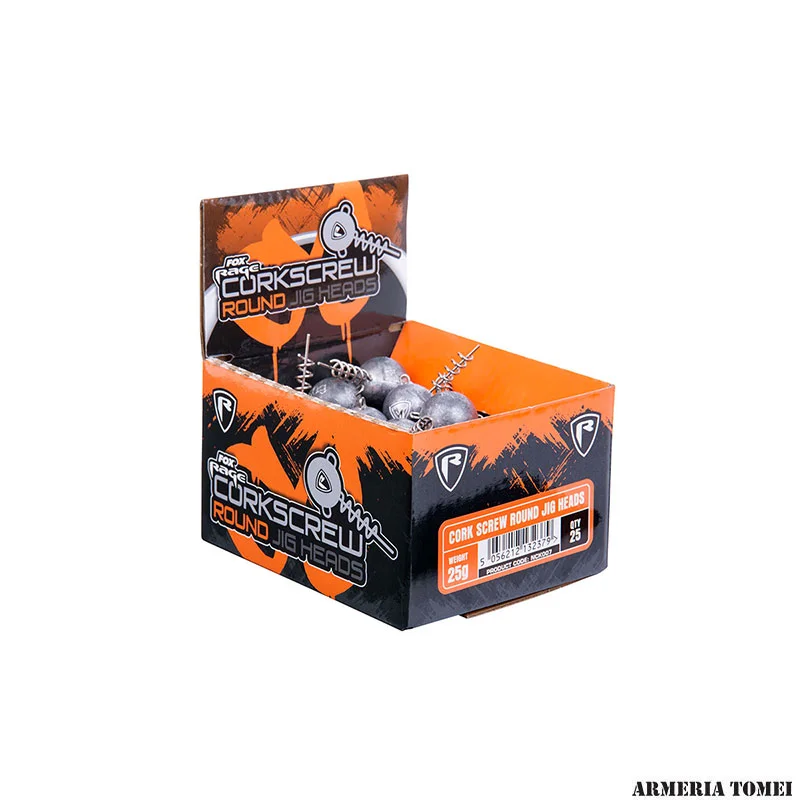 FOX RAGE - CORK SCREW ROUND JIG HEADS 15g - immagine 2