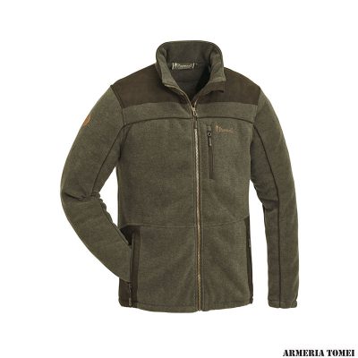 PINEWOOD - GIACCA PILE PRESTWICK EXCLUSIVE FLEECE JACKET M'S Olive Mel/Sued Brown